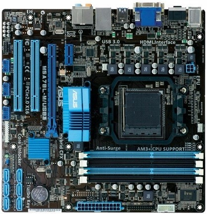 Placa Mãe Am3+ Asus M5a78l-m Lx Plus Ddr3 Suporta Cpu 125w