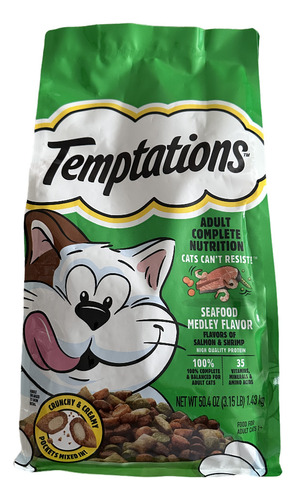 Temptations Alimento Para Gatos, 1.43 Kg Sabor Salmón