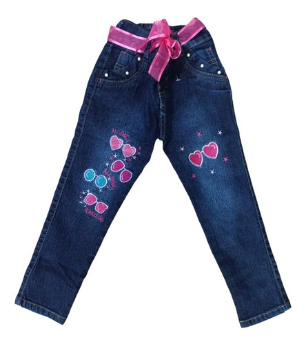 Jeans De Mezclilla Para Niñas Talla 6