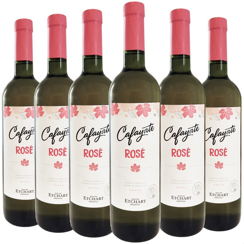Vino Cafayate Rose Rosado 750ml Etchart Salta Bebida Pack X6