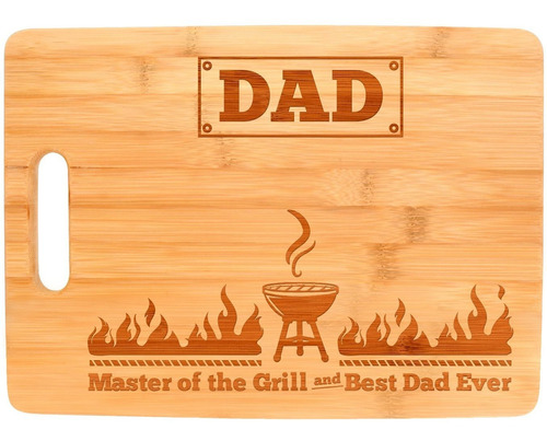 Gifts For Dad Master Of The Grill Dad Tabla De Cortar Rectan