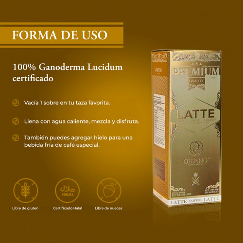 Organo | Café Latte 20u + Café King 25u | Hongo Adaptógeno