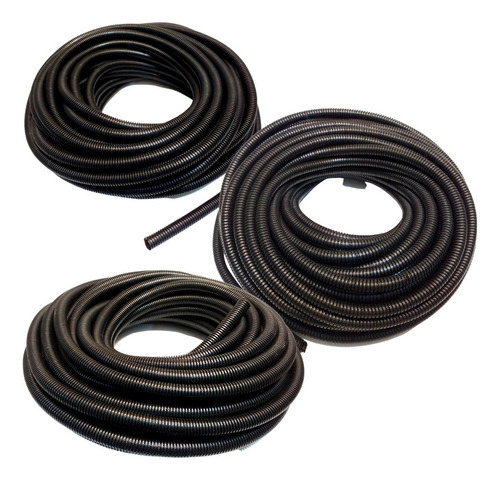 Conduite Corrugado Preto 4,5mm 10mm 13mm Rolo 20 Metros Cada