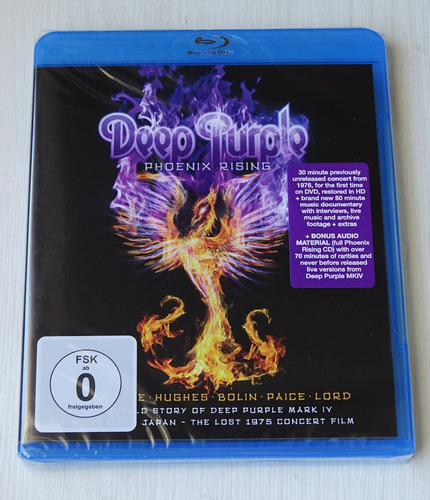 Blu-ray Deep Purple - Phoenix Rising Lacrado Região Livre