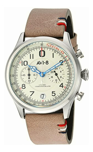 Reloj Avi-8 Flyboy Lafayette Para Hombres 42mm, Pulsera De