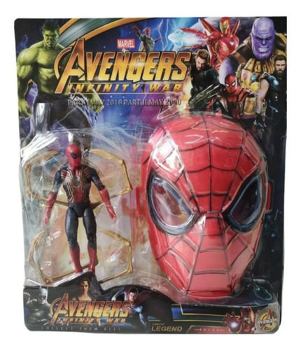 Set De Máscara Más Súper Héroe Avengers Hombre Araña Hulk C