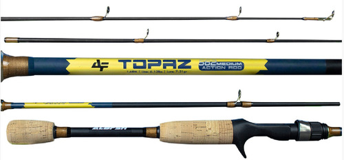 Vara Carbono Carretilha Albatroz Topaz 1,50 M 6-12 Lbs 2 Pts