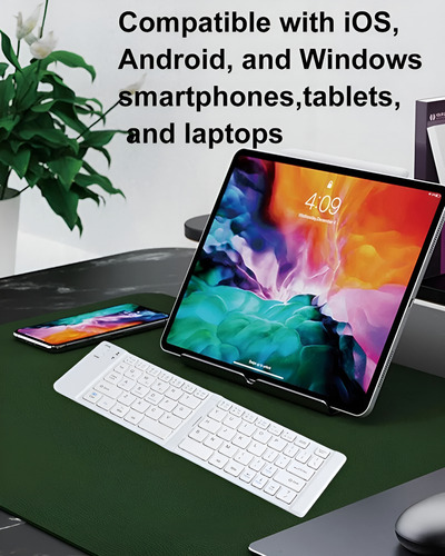 Teclado Plegable Inalambrico Bluetooth Recargable Mk-1007
