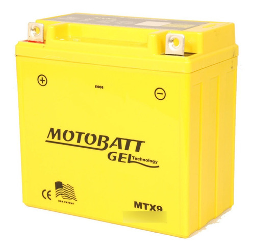 Bateria Motobatt Gel 12v 9 Ah Mtx9 Yb7-a Yb9-b 12n9-4b-1