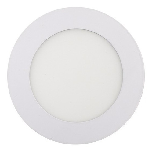 Panel Lampara  Led Redondo Para Empotrar 6w  Luz Blanca