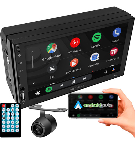 Central Multimidia Mp10 Carplay Android Auto 2 Din Câmera Ré