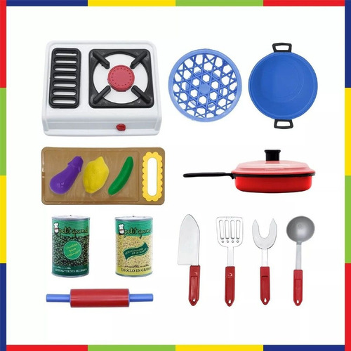 Imagen 2 de 5 de Set De Cocina Accesorios Y Anafe Petit Gourmet Lionels
