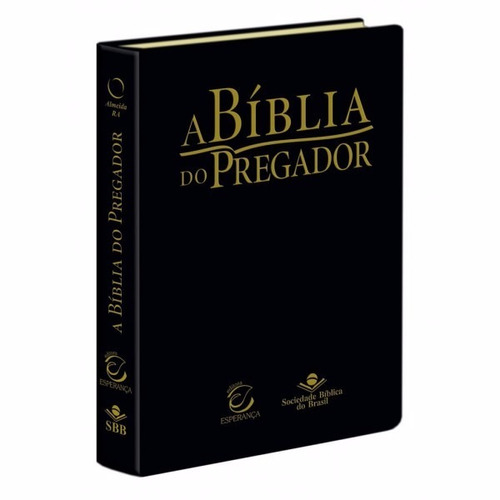 Bíblia Do Pregador Preta - Frete Grátis