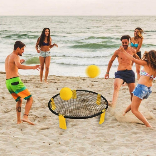 Juego De Cuadrícula De Netball Con Bounce Spikeball