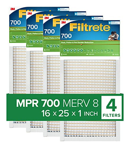 Filtro De Aire Para Horno Filtrete 16x25x1 Ac, Merv 8 Mpr 70