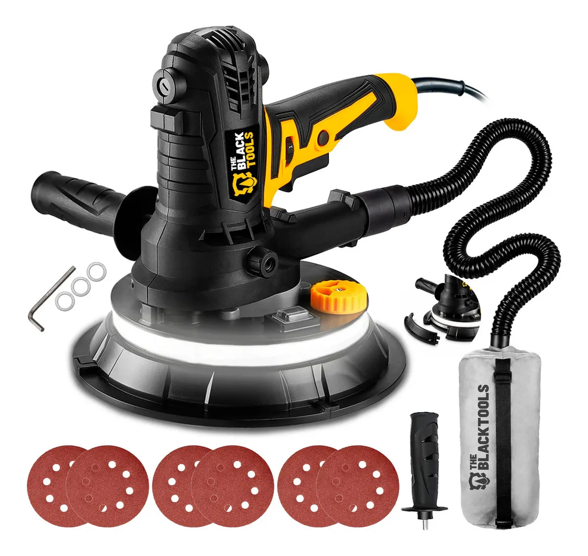 Lixadeira de Parede e Teto 1000W Profissional TLT900 The Black Tools