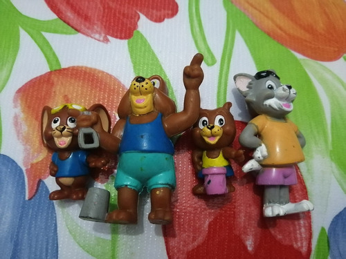Tom Y Jerry Figuras Sonrics Vintage Set (Usado)