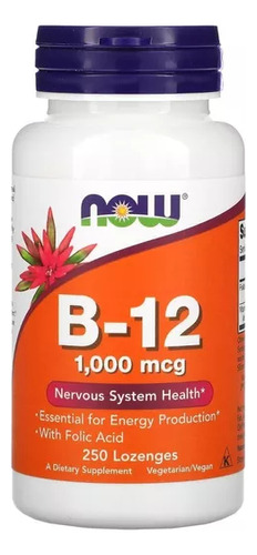 Vitamina B 12 B12 1000 Mcg 250 Tab