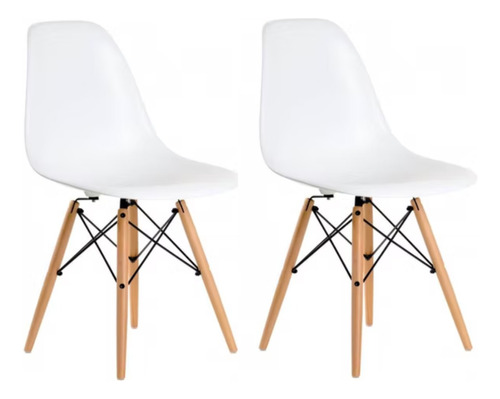 Pack 2 Sillas Eames Blancas