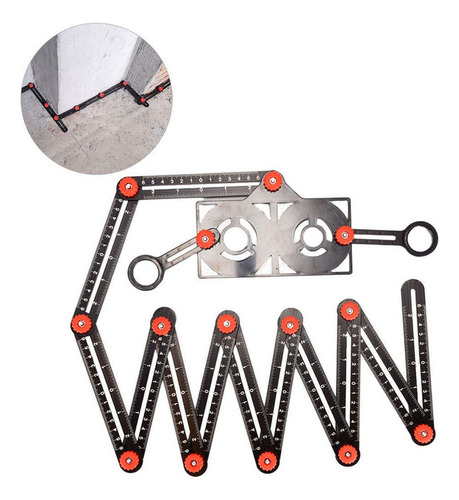 Multifunctional Folding Ruler With 12-fold Positioning .