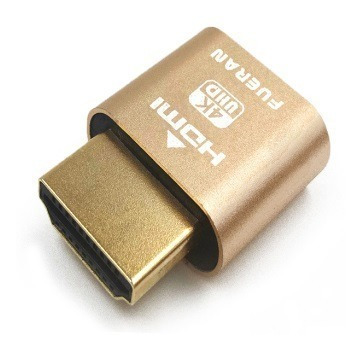 Imagen 1 de 4 de Conector Dummy Hdmi - Fueran - Rig Minería Bitcoin Ethereum