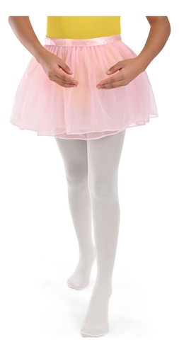Mallas De Niña Nylon Para Ballet Camelia 6 Piezas Blanco 0/1