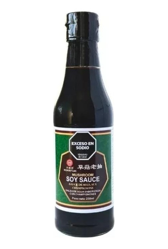 Salsa De Soja Con Champignon 250 Ml - Origen China.