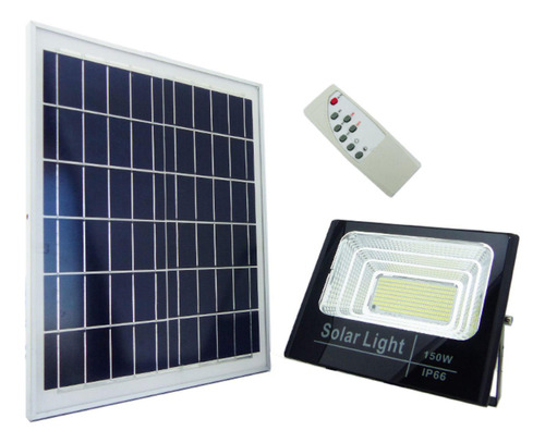 Foco Solar 300 Led 150 Watts Panel Solar Control Remoto