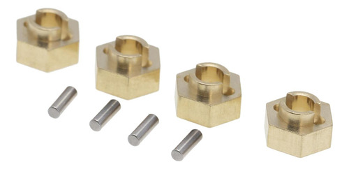 Adaptadores De Cubo Hexagonal De Rueda De Latón De 4 Piezas
