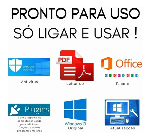 Imagem 5 de 6 de Computador Pc Intel Core I3 4160 3.60ghz 8gb Hd500 Win10 Pro