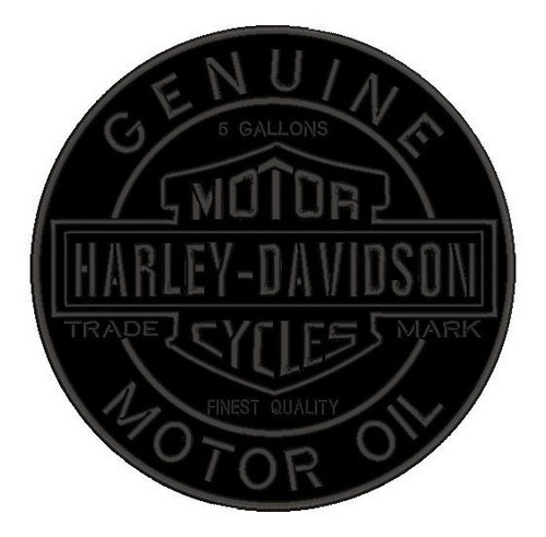 Parche Harley Davidson Genuine Negro Espalda, Calidad