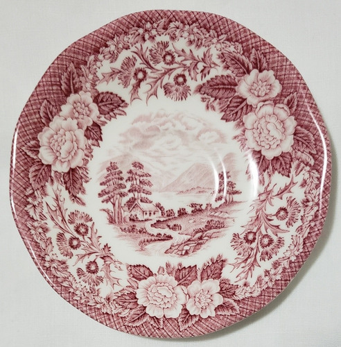 Taza Café Con Plato Loza Inglesa Antigua Royal Warwick