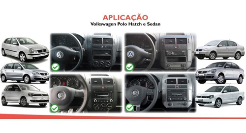 Imagem 6 de 10 de Moldura Painel 2 Din Multimidia Dvd Golf Polo Bora Ecosport Fiesta Fox Para Aparelhos Padrão Japonês