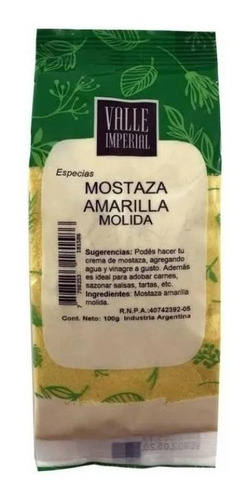 Mostaza Amarilla Molida - Valle Imperial - 100 Grs.
