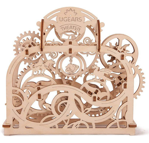 Ugears Theater Mecánica 3d Puzzle De Madera Construcción De