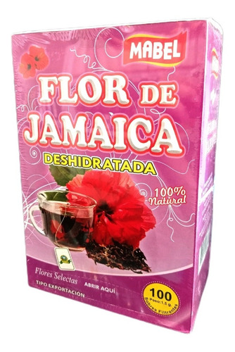 4 Cajas Te Flor De Jamaica Deshidratadas 100 Bolsitas C/u