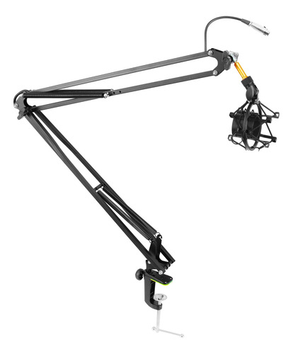 Pyle Adjustable Microphone Boom Scissor Arm Stand Dual Su