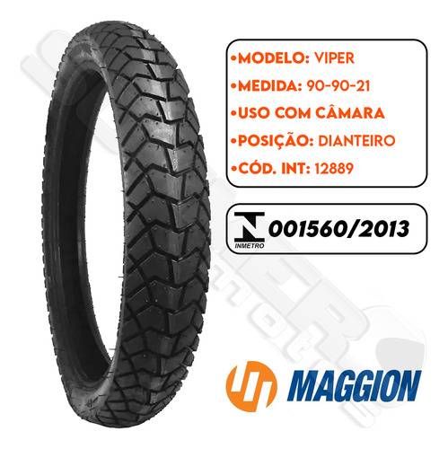 Par Pneu Nx Falcon 400 90-90-21 + 120-90-17 Viper Maggion