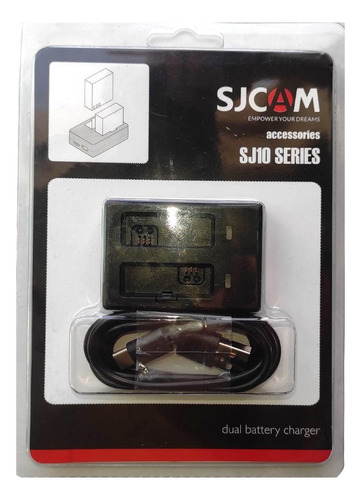 Cargador Para Dos Baterías Camara Sjcam Series Sj10 Y Sj11  