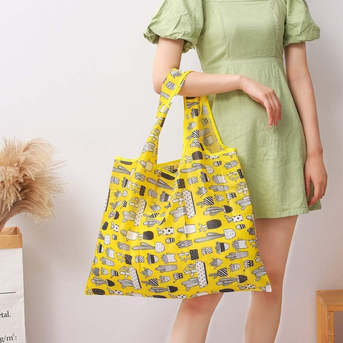Paquete De 6 Bolsas Reutilizables Para Compras De