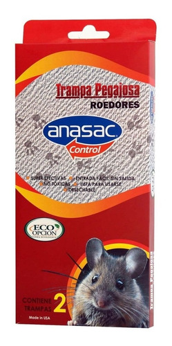 Trampa Pegajosa Para Ratas 48 Rb X 2 Unidades Anasac