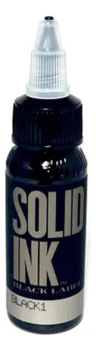 Tinta Solid Ink Black1 1oz Para Tatuar Negro Tattoo Tatuaje Negro