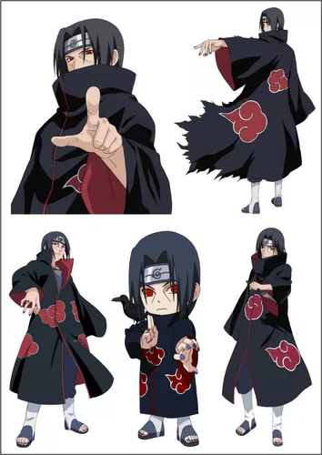 Adesivo Automotivo Carro Moto Casa Akatsuki Naruto 04 Unid