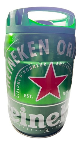 Cesto De Lixo Barril Heineken 5lt  