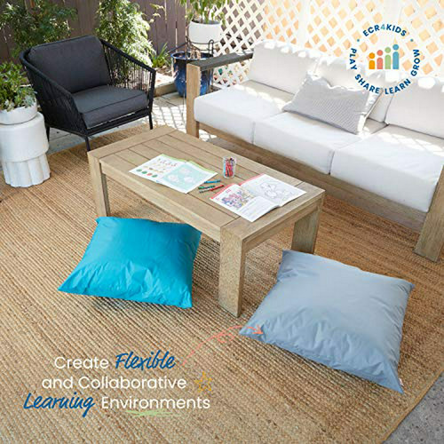 Pillow Jumbo Ecr4kids 27 Turquesa - Asiento Flexible Para N