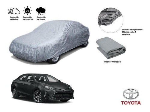  Funda Cubre Auto Afelpada Toyota Corolla 1.8l 2020