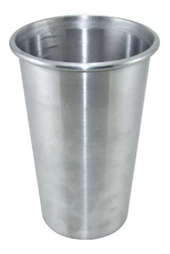 Vaso De Aluminio Charolado 400 Cc    El Siglo Color Gris