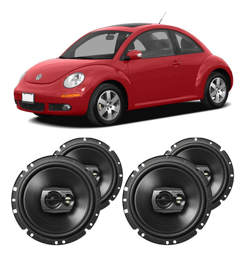 Kit Alto Falante Vw New Beetle 2006 A 2012 Pioneer 200w