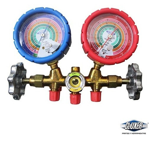 Manifold O Manómetros Para Minisplit Con Mangueras 36 PuLG Gas R134 R507 R404 R410