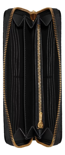 Cartera Coach Original Long Zip Around Wallet Signature Gold